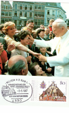 cartolina papa giovanni paolo usato  Napoli