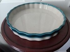 Wedgwood Blue Pacific Flan Quiche Fluted 8 1/2 Dish - Oven to Table for sale  BRISTOL
