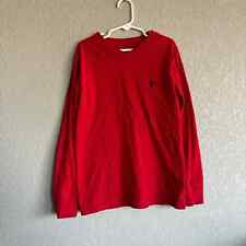 Camisa polo masculina Ralph Lauren 6 pequena vermelha sólida gola V comprar usado  Enviando para Brazil