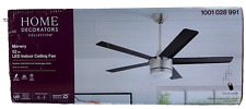 Home Decorators Merwry 52 pol. Ventilador de teto LED interno de níquel escovado com controle remoto comprar usado  Enviando para Brazil