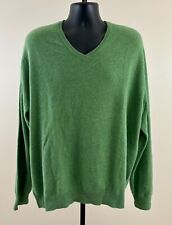 Usado, Suéter masculino CLUB ROOM 100% 2 CAMADAS ESTATE CASHMERE 2XL verde manga longa gola V comprar usado  Enviando para Brazil