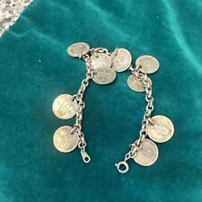 George VI, Elizabeth II SOUTHERN RHODESIA & NYASALAND Coin  Bracelet , used for sale  Shipping to South Africa