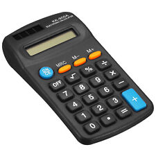 Calculadora de bolsillo pequeño 8 dígitos pantalla oficina calculadora de mano negra segunda mano  Embacar hacia Argentina