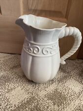 Celebrating Home Stoneware Veranda Water Pitcher White for sale  Shipping to South Africa