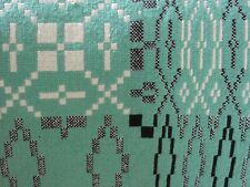 Manta/tiro tapiz de lana galesa vintage - verde negro crema 92" x 76" segunda mano  Embacar hacia Mexico