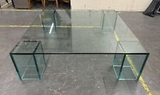 large square glass coffee table for sale  LONDON