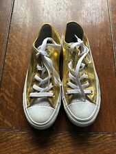 Converse stars gold for sale  LONDON