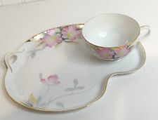 Usado, Xícaras de chá e lanche de porcelana pintadas à mão Noritake 19322 comprar usado  Enviando para Brazil