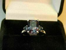 Anel de prata esterlina 925 natural alexandrita mudança de cor anel de pedra comprar usado  Enviando para Brazil