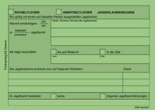 jagderlaubnisschein gebraucht kaufen  Ense