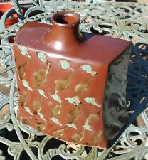Shoji Hamada Japanese Mashiko studio pottery press moulded kaki glaze vase c1940 for sale  Shipping to South Africa