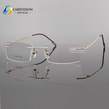 Óculos de leitura unissex flexível sem aro liga de titânio revestimento UV400 leitor de lentes comprar usado  Enviando para Brazil