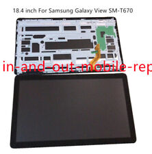 Quadro de montagem tela sensível ao toque tela LCD fabricante de equipamento original para Samsung Galaxy View SM-T670 T677 comprar usado  Enviando para Brazil