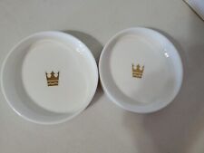 Lote de pratos Royal Doulton 2 Coastets 4"x1" Royal Cruise Lines porcelana óssea comprar usado  Enviando para Brazil