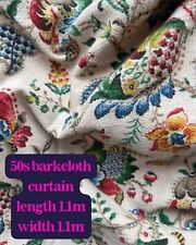 1950s barkcloth curtain for sale  MANCHESTER