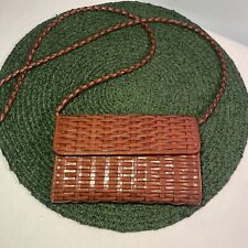 Bolsa tiracolo de couro marrom tecido TALBOTS comprar usado  Enviando para Brazil