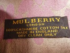 Mulberry cashmere mix for sale  TADCASTER