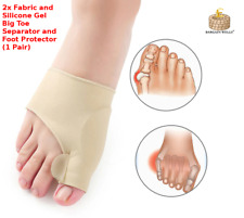 2 x Fabric Gel Big Toe Bunion Pad Protector Hallux Valgus Corrector Straightener for sale  Shipping to South Africa