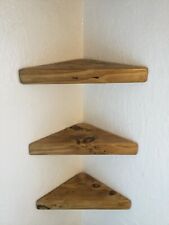 3x Recuperata in legno ripiani ad angolo piccolo in legno rustico industriale Ripiano in Legno usato  Spedire a Italy