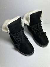 SQL Winter Snow Boots for Women Fur Lined Ankle Boots US 6.5 EU 37 Black, used for sale  Shipping to South Africa