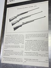 Rifle Winchester 1944 calibre 22 impressão parafuso publicitário modelos de ação 67,68,69 página inteira, usado comprar usado  Enviando para Brazil