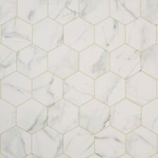 Marble hex white for sale  Shipping to Ireland