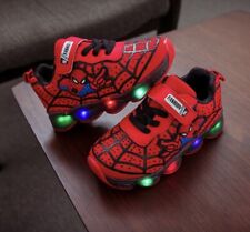 Sapatos infantis meninos meninas Spiderman tênis piscando luz criança 5 comprar usado  Enviando para Brazil