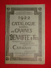Ancien catalogue graines d'occasion  Vitry-le-François