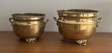 Pair vintage brass for sale  CLEVEDON