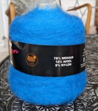Mohair blue yarn for sale  LUTTERWORTH