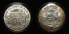 Medalla de Plata México 1987 Salida del Puerto de Palos 1492 - 1 oz Plata .999, usado segunda mano  Embacar hacia Argentina