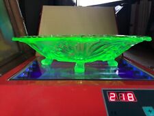 Used, Vintage URANIUM GLASS bowl length 33cm for sale  Shipping to South Africa