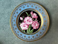 Antiguo Sevres 1820 plato celestial ágata azul porcelana plato florero rosa segunda mano  Embacar hacia Argentina