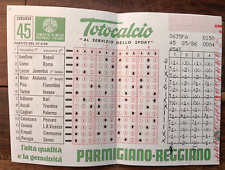 Schedina totocalcio tagliando usato  Italia