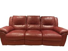 Seater maroon leather for sale  POTTERS BAR