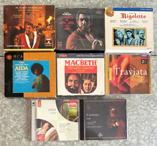 Lote 8x Conjuntos de CDs VERDI Macbeth Rigoletto Traviata Aida Otello Plácido Domingo comprar usado  Enviando para Brazil
