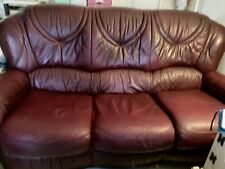 Solid leather three for sale  LITTLEHAMPTON