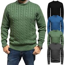 Mens cable knit for sale  BURY