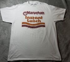 Camiseta Maruchan Ramen Fideos Almuerzo Instantáneo Logo Blanca Grande 42/44 ~ Usada en Excelente Condición segunda mano  Embacar hacia Argentina