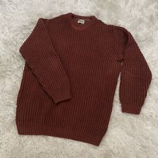 Jack & Jones - Knitted Fisherman’s Jumper Sweater Burnt Orange Rust Medium M for sale  Shipping to South Africa