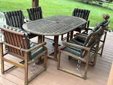 teak patio chairs table for sale  Sylvania