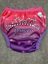 FUZZIBUNZ Sz Large Diaper Cover Training Pink/Purple Princess Crown, used for sale  Shipping to South Africa