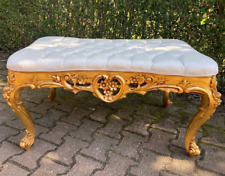 Used, Gilded Beech and Tufted Velvet French Louis XVI Style Table Bench, 1920 for sale  Shipping to South Africa