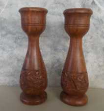 Pair carved floral for sale  Red Lion