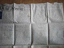 1801 vellum indenture for sale  PETERBOROUGH