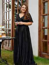   Evening gown with deep V-neck chiffon backless ruffled edge A bridesmaid dress, used for sale  Shipping to South Africa