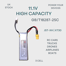 Bateria LiPo 11.1V 2000mAh com XT30 e JST-XH para RC/Airsoft - Descarga 25C comprar usado  Enviando para Brazil
