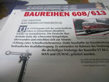Deutsche Eisenbahngeschichte DB bis 1993 Baureihe 608/613 1.Nachkriegstriebwagen comprar usado  Enviando para Brazil