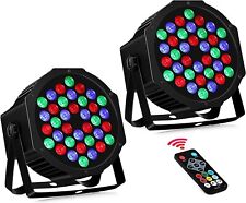 Paquete de 2 luces de escenario LED RGB - 36 LED, DMX y control remoto L3,79 segunda mano  Embacar hacia Argentina