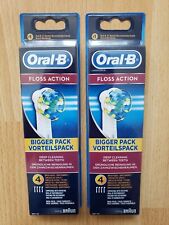 8 peças cabeças de escova de dentes Oral-B ação fio dental substituição EUA 2x4 pacotes, usado comprar usado  Enviando para Brazil